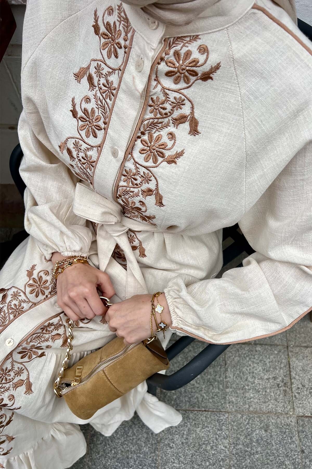 KALİMERA KETEN ELBİSE