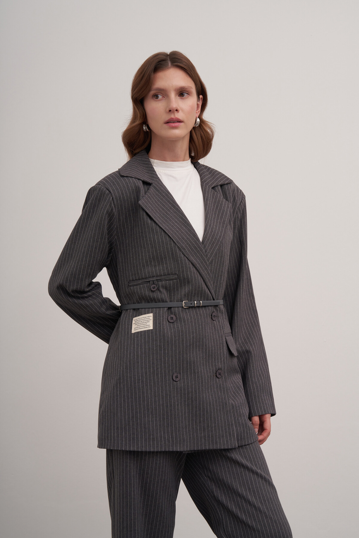 Striped Blazer Double Suit