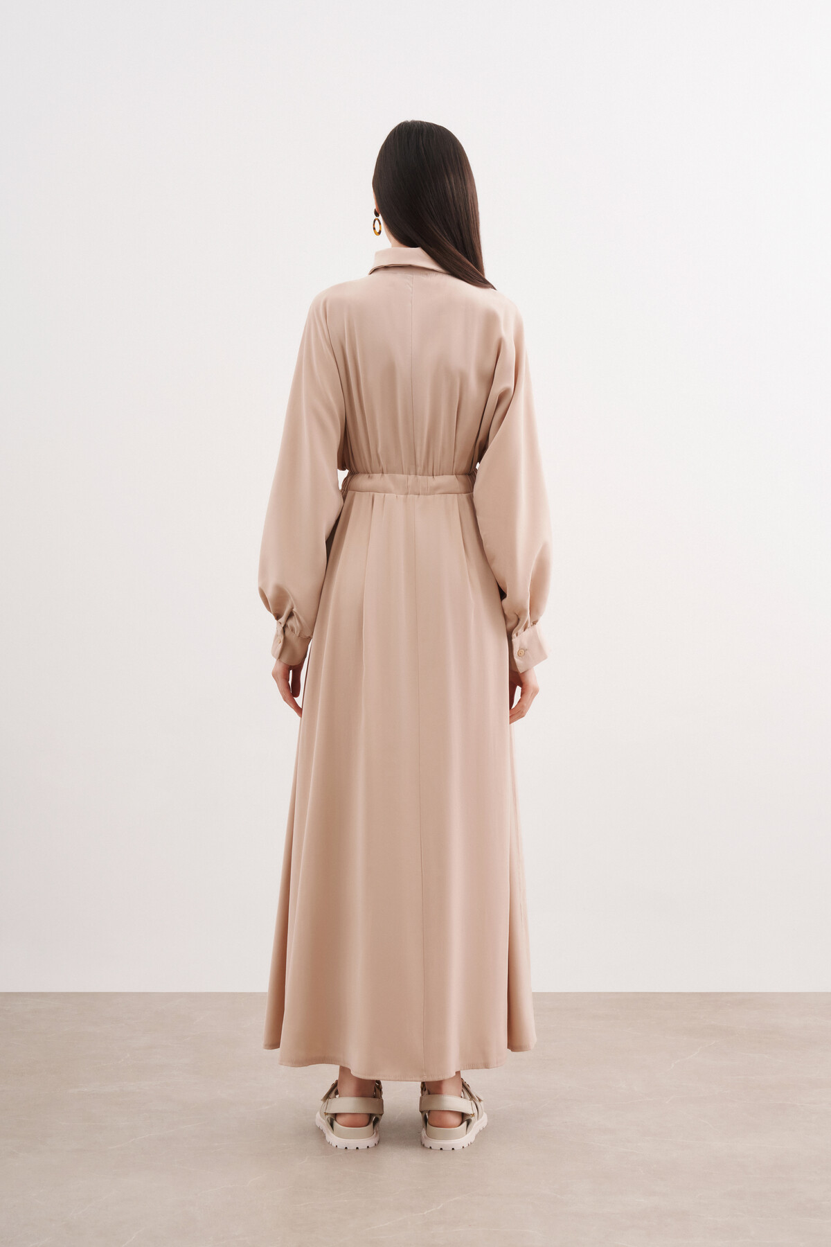 BEL BÜZGÜLÜ ELBİSE