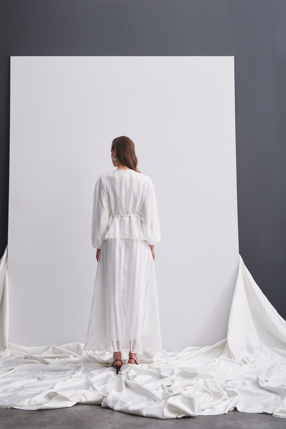 CHIFFON EVENING DRESS