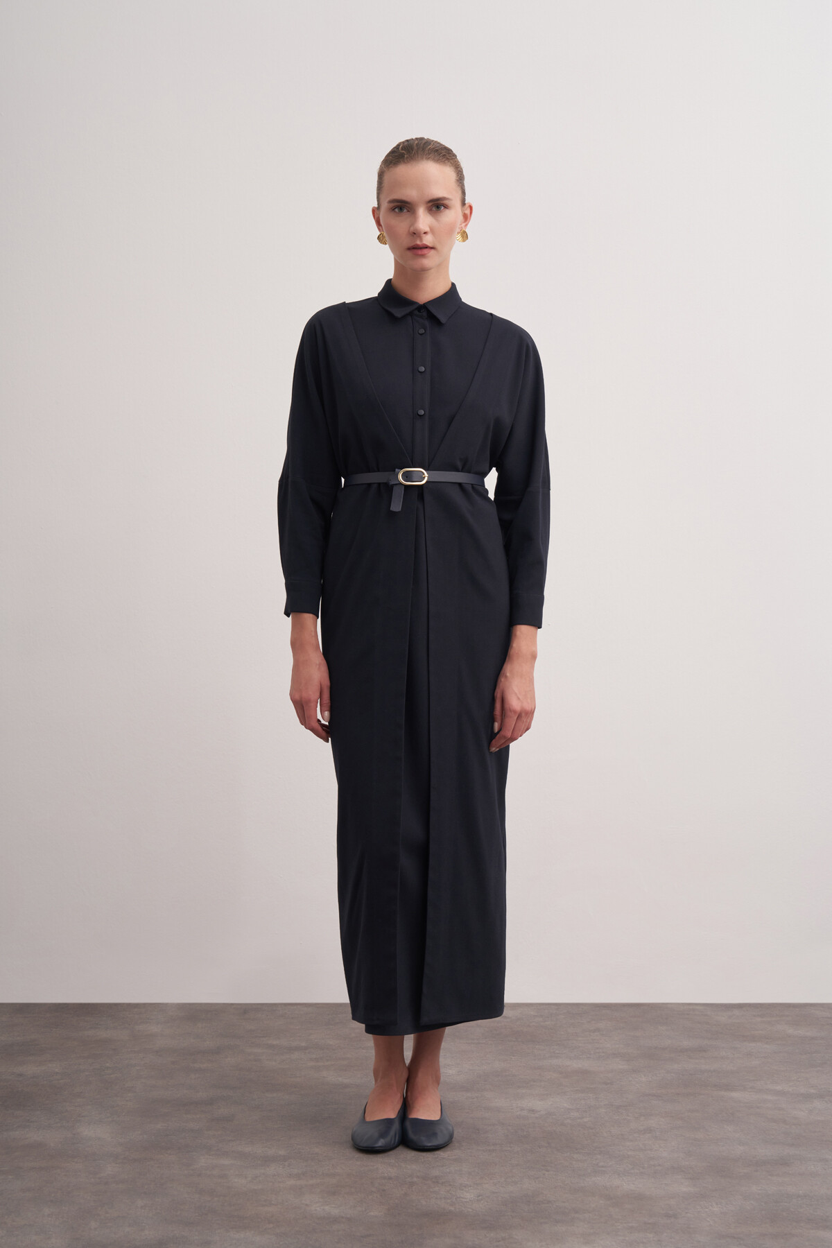 Aller Kesim Kemerli Elbise