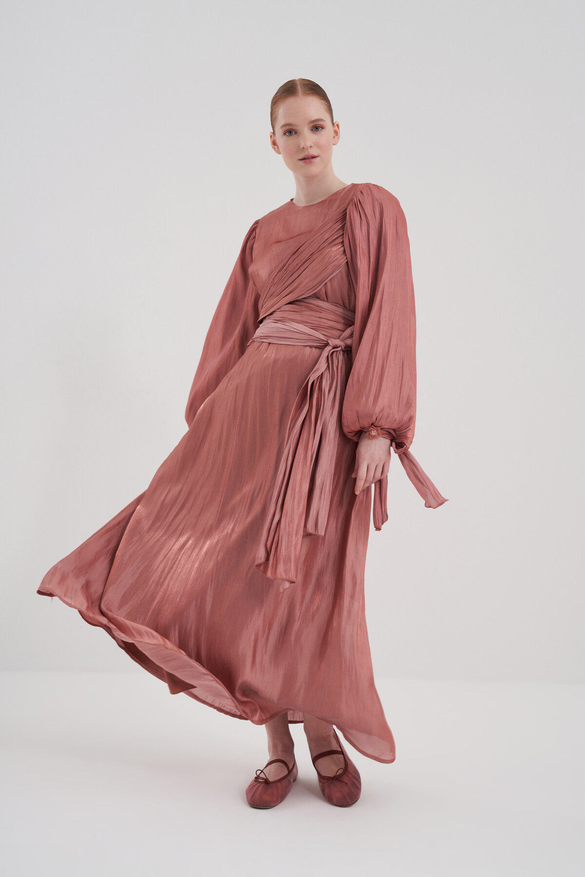 Bağlama Detaylı Abiye Elbise