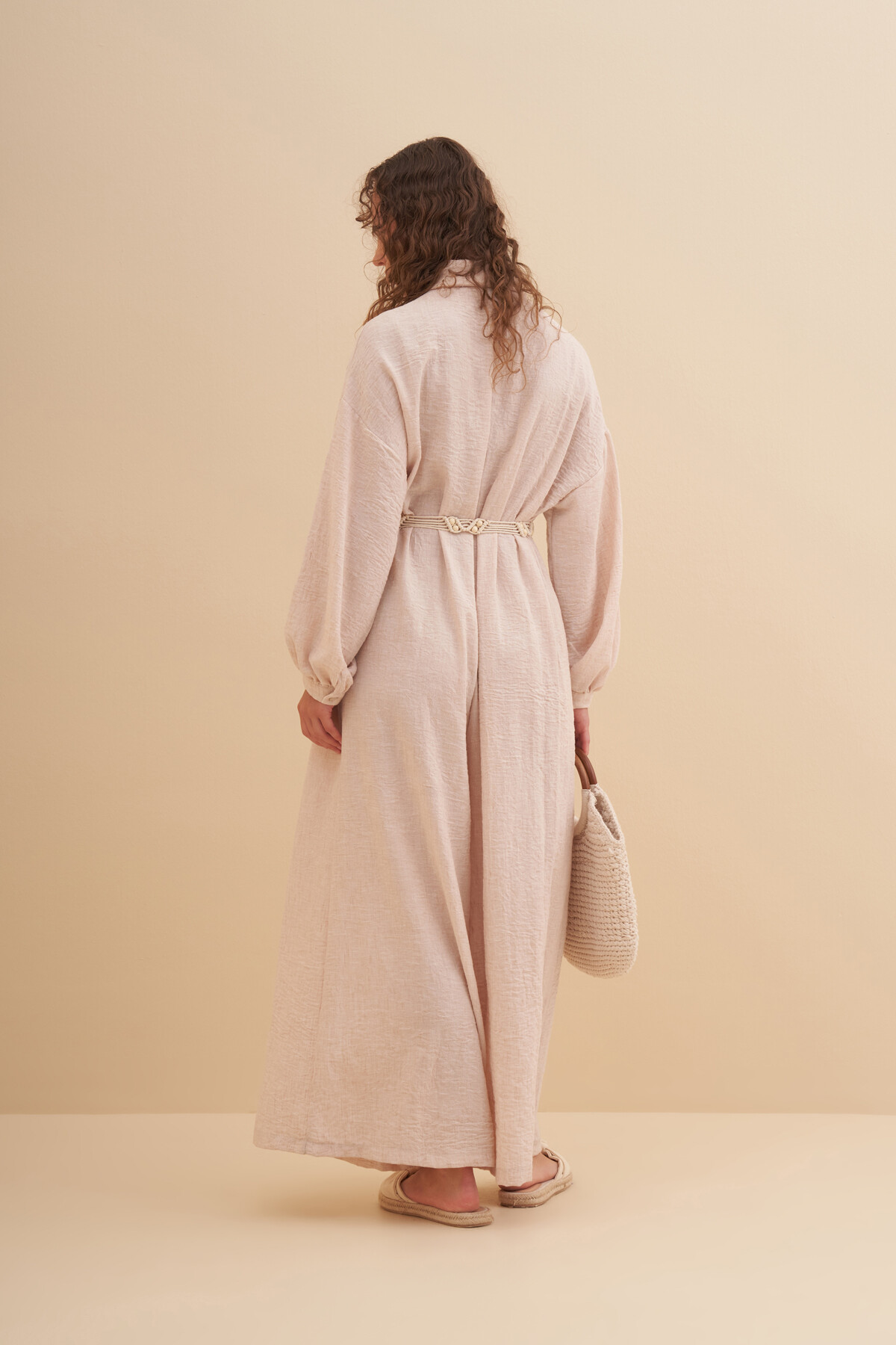 Gömlek Yaka Detaylı Tulum