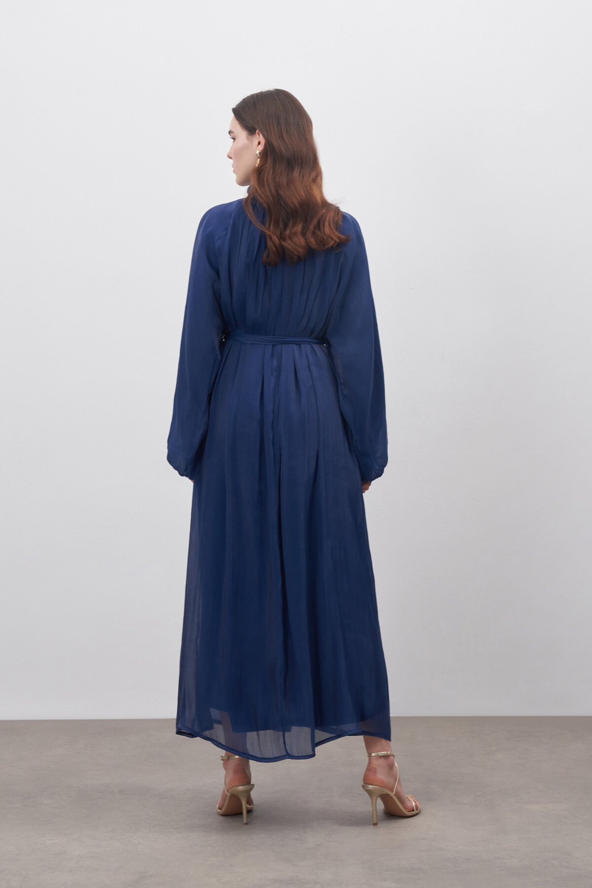 Parlak Şifon Abiye Elbise