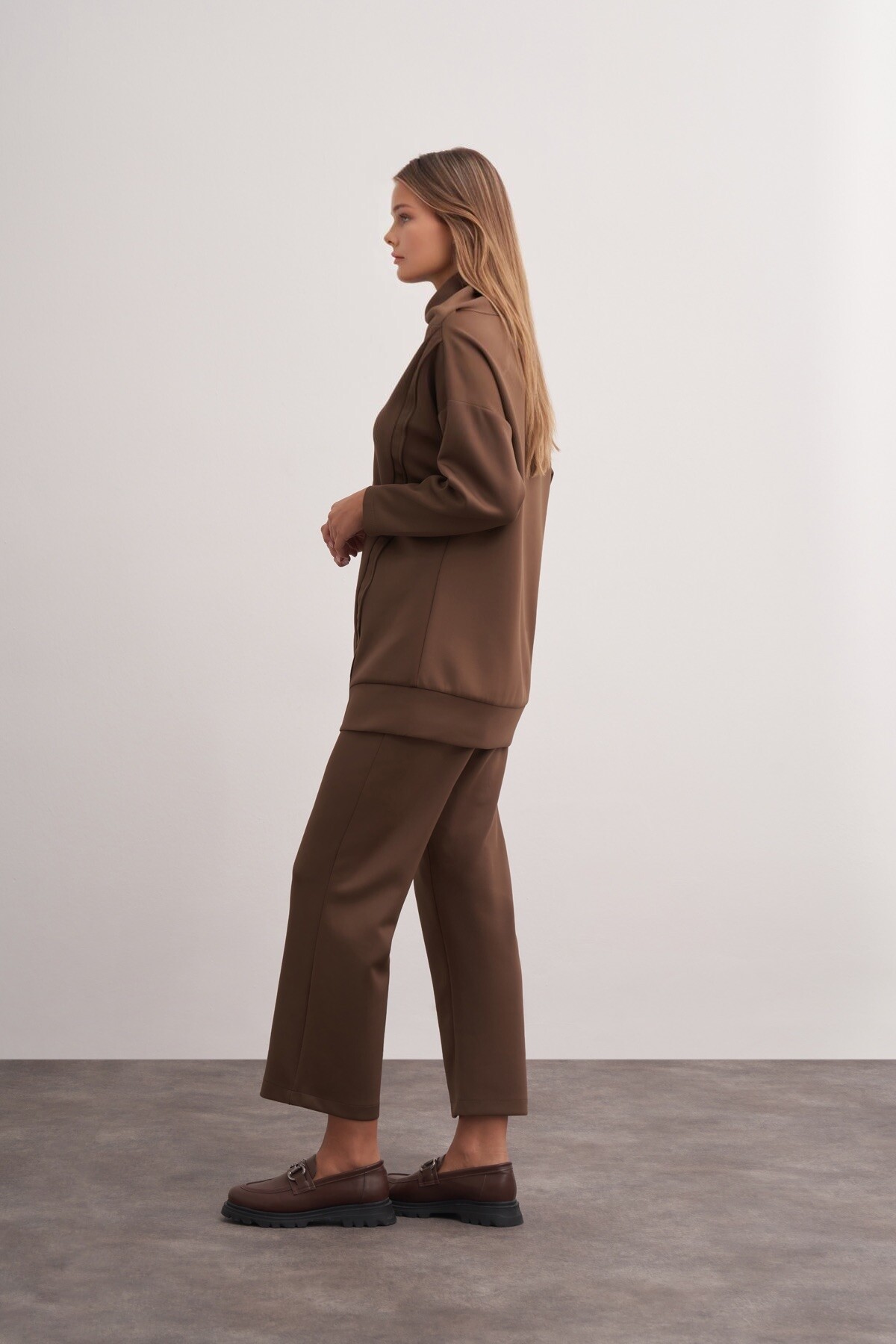 Shawl Collar Scuba Double Set