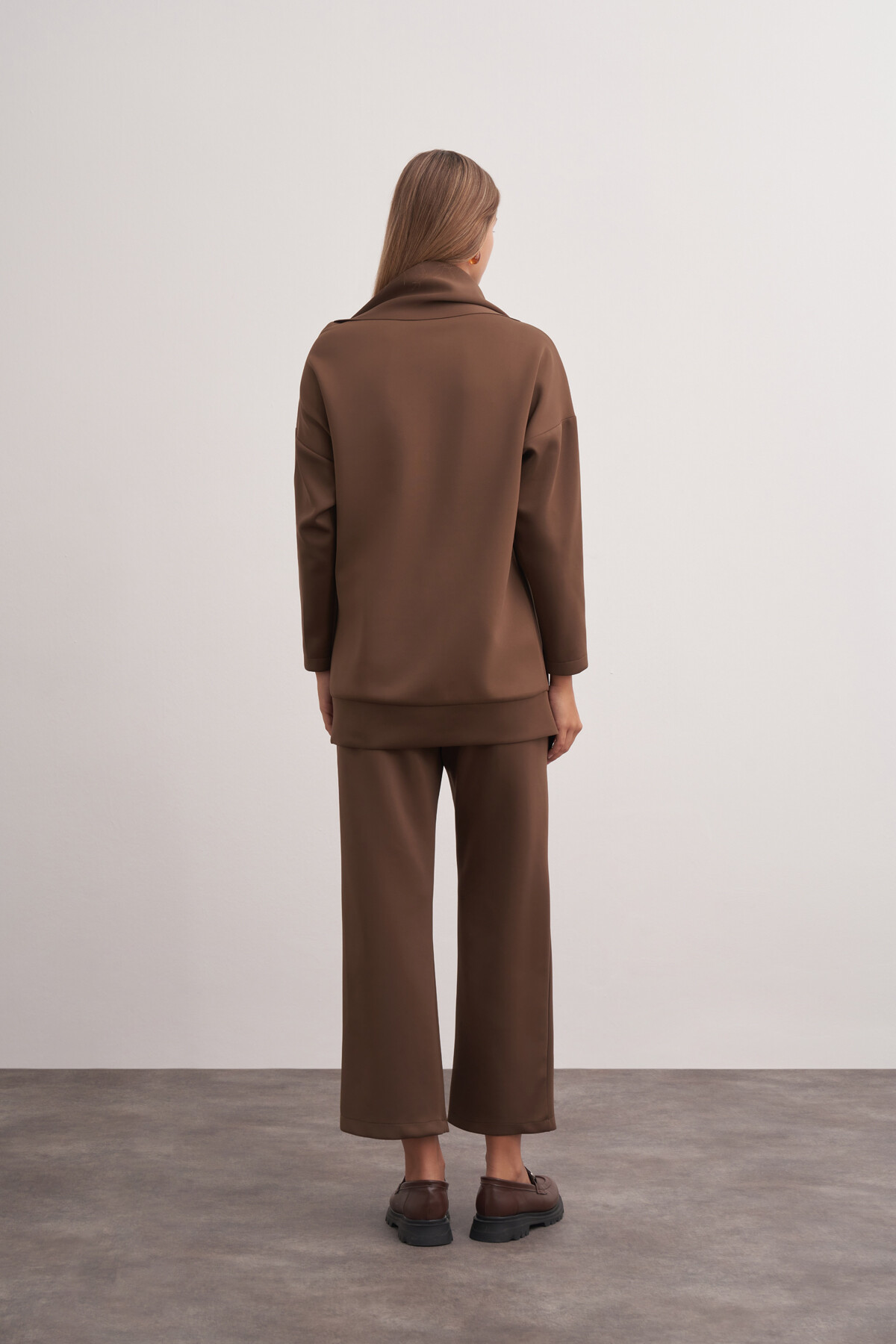 Shawl Collar Scuba Double Set