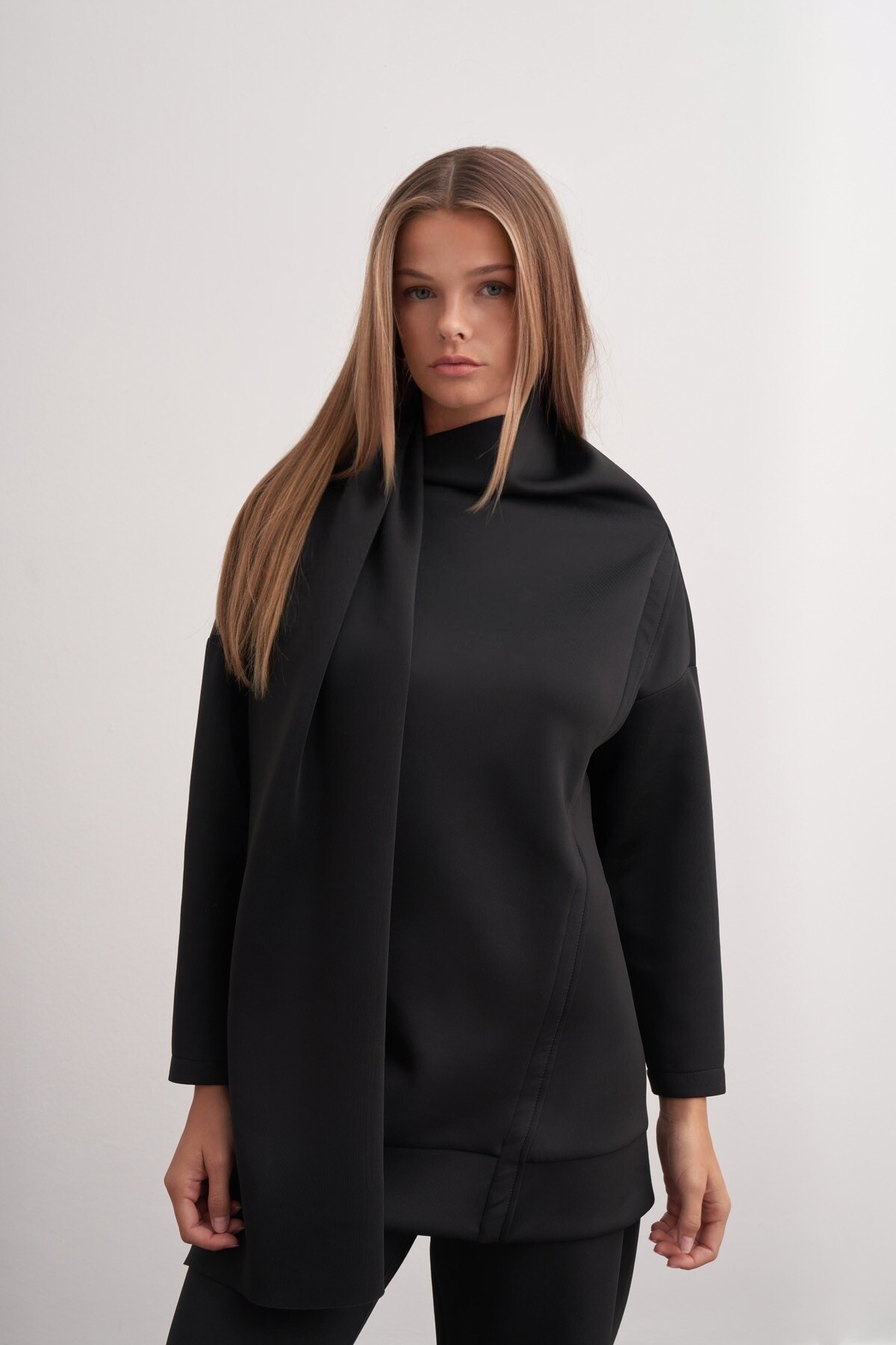 Shawl Collar Scuba Double Set