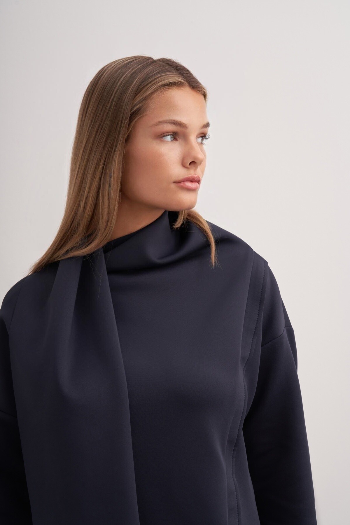 Shawl Collar Scuba Double Set