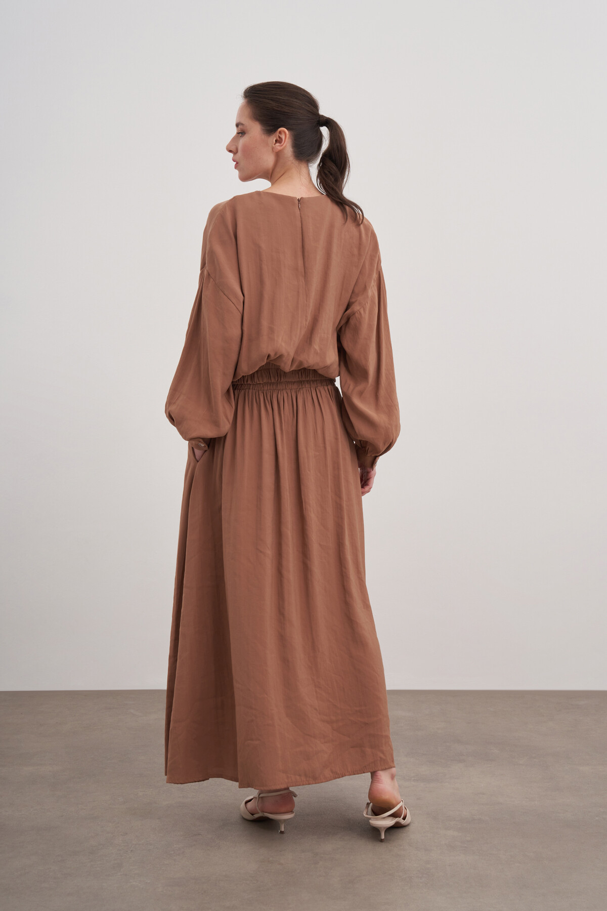 Bluz Büzgülü Etekli İkili Takım