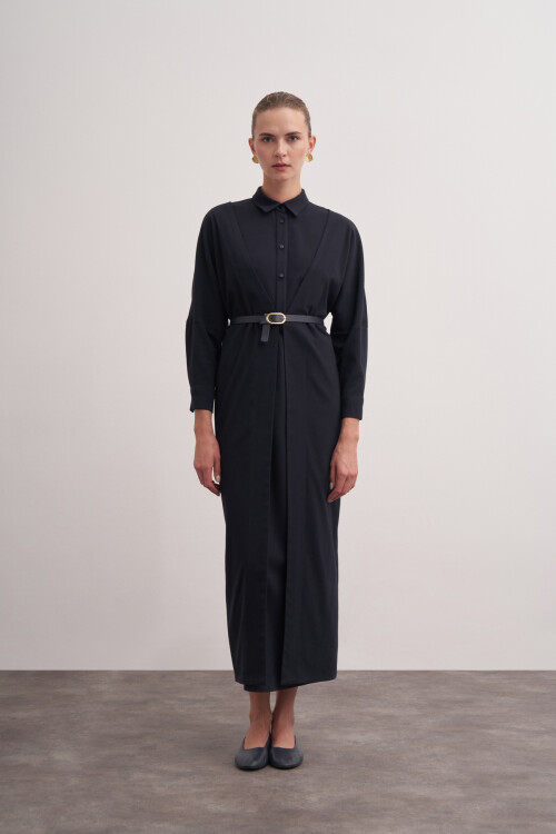 Aller Kesim Kemerli Elbise