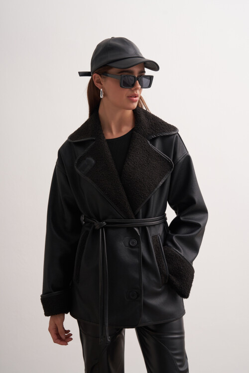 Fur Lined Leather Jacket