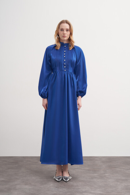 Saten Bağlamalı Abiye Elbise