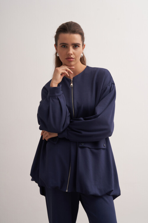 Double Suit with Balloon Detail