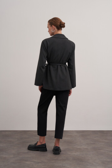Kemerli Blazer Ceket